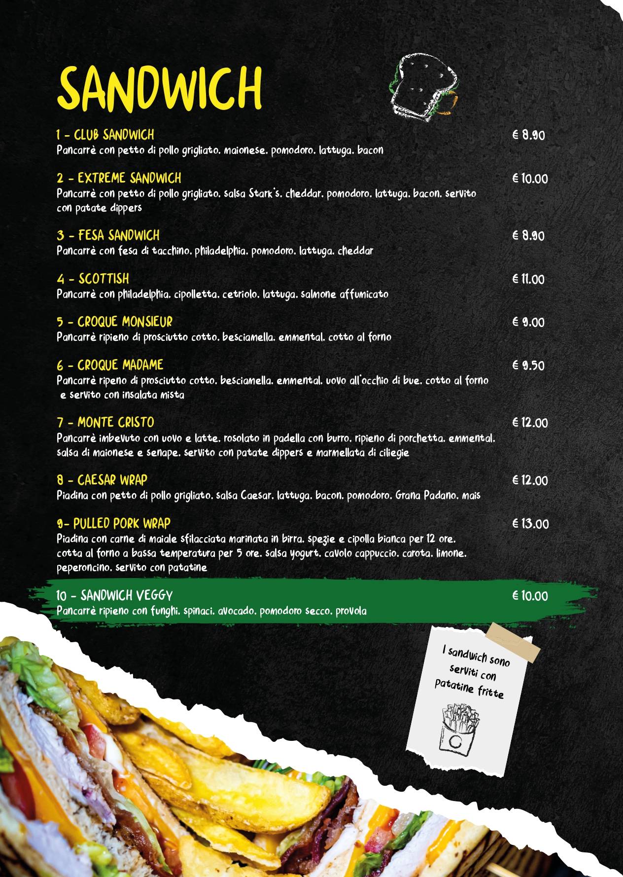 Menu di Stark's Cafè 