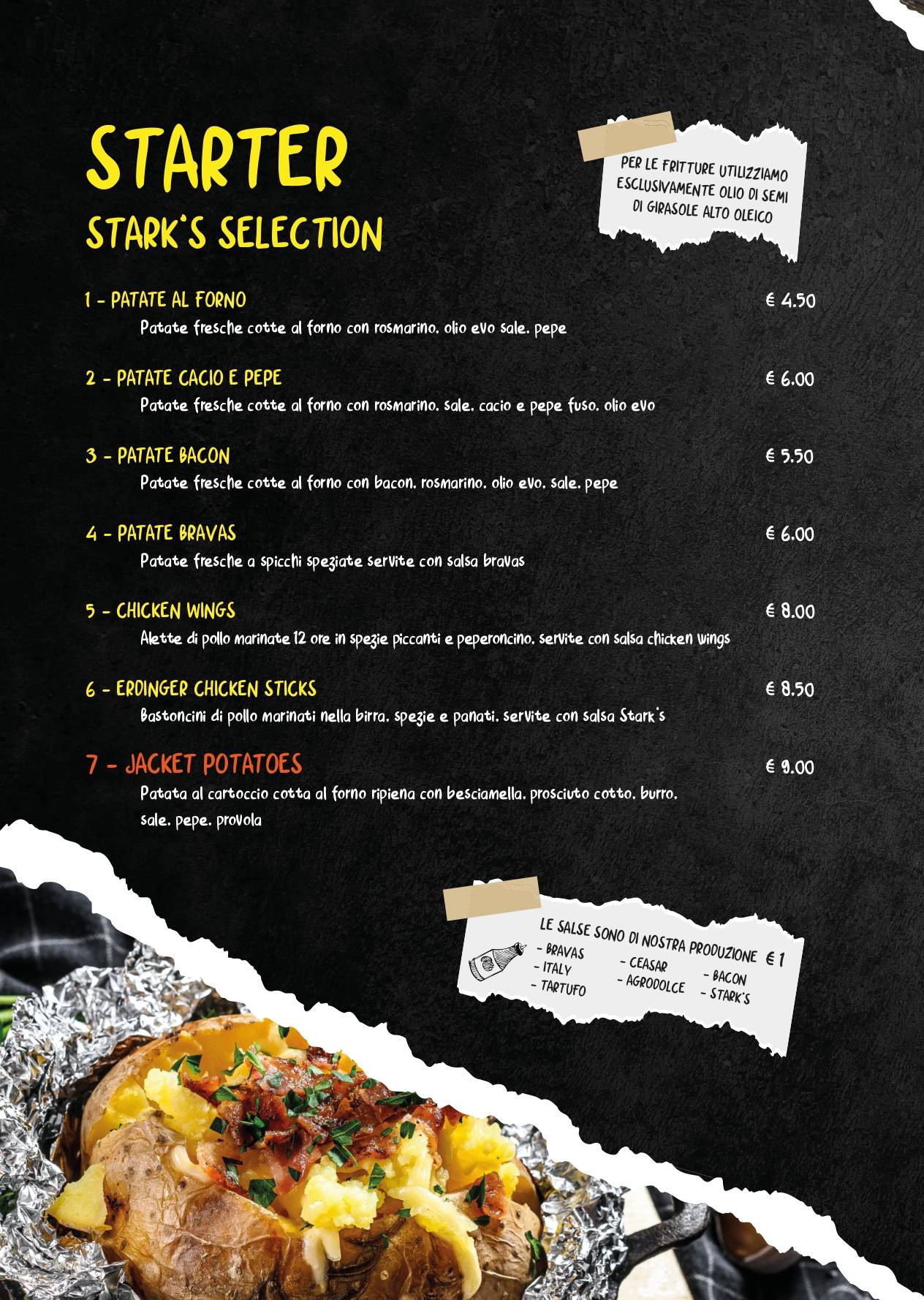 Menu di Stark's Cafè 