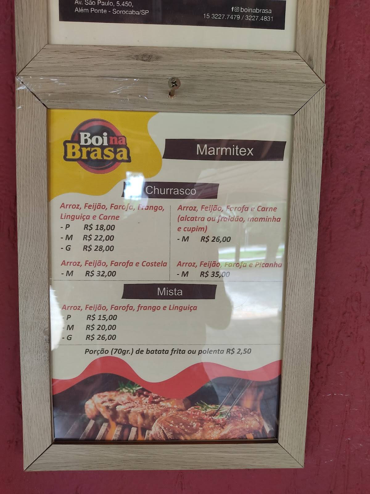 Menu Em Boi Na Brasa Churrascaria Sorocaba Av S Paulo