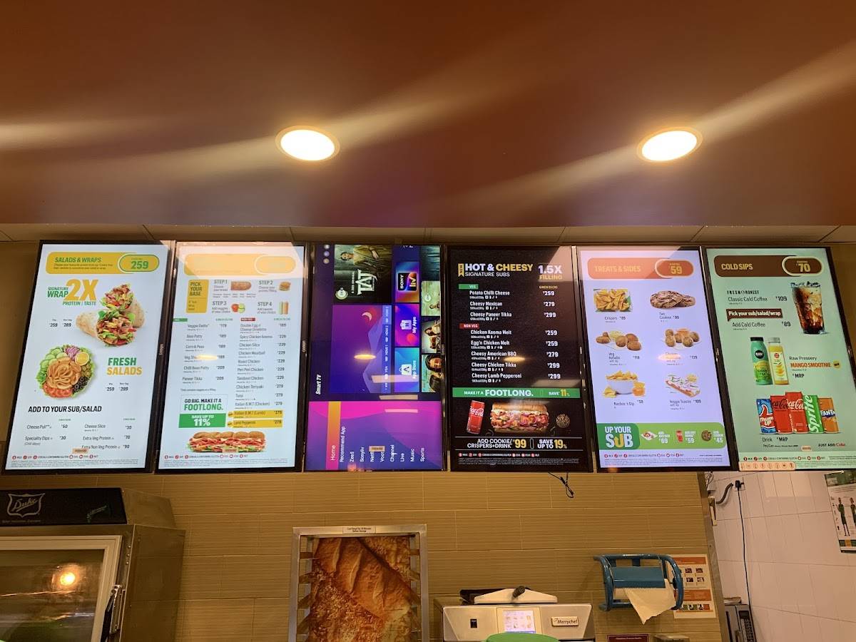 Subway Sector 46 Chandigarh menu