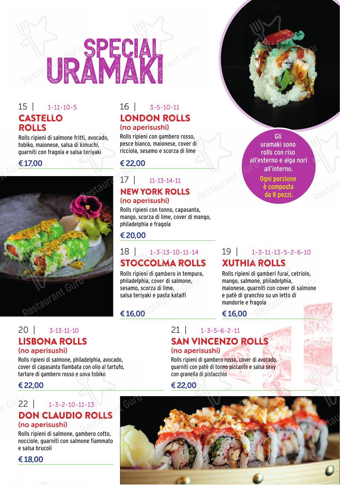 Menu per SUDcafè in Brucoli