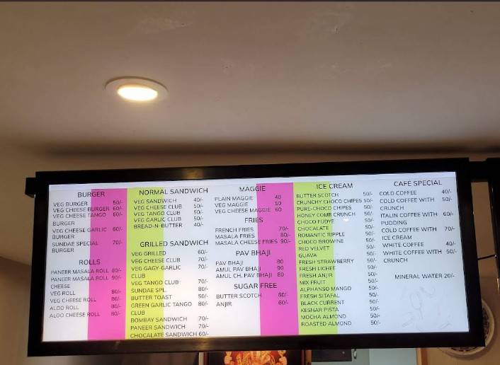 Sundae-all day bites menu
