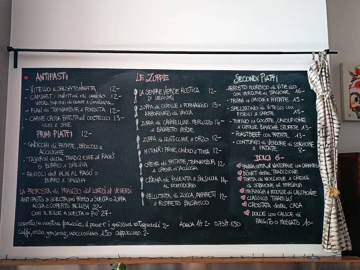 Menu di Supa Zupperia Ristorante Alba 