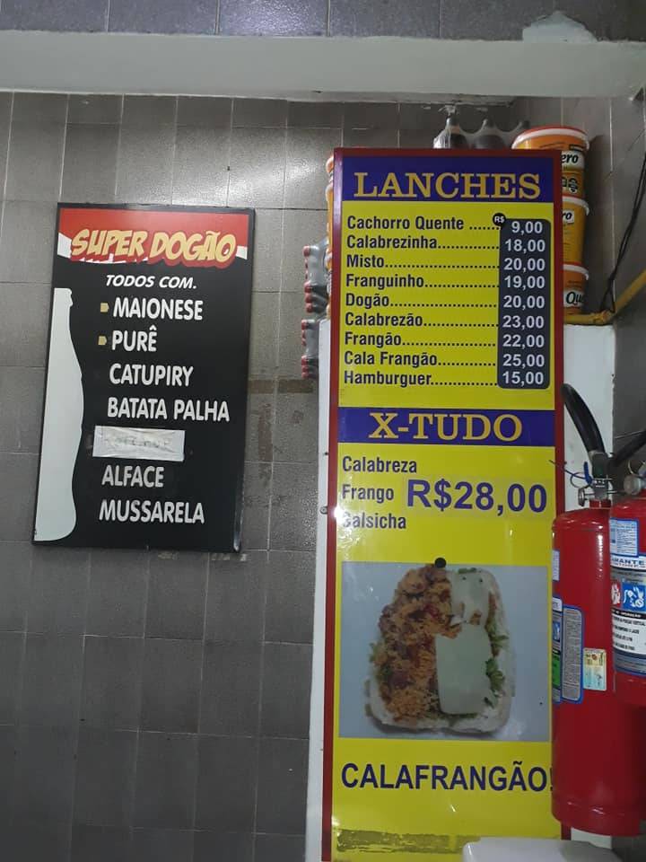 Super Dogão do Tiozinho cardápio