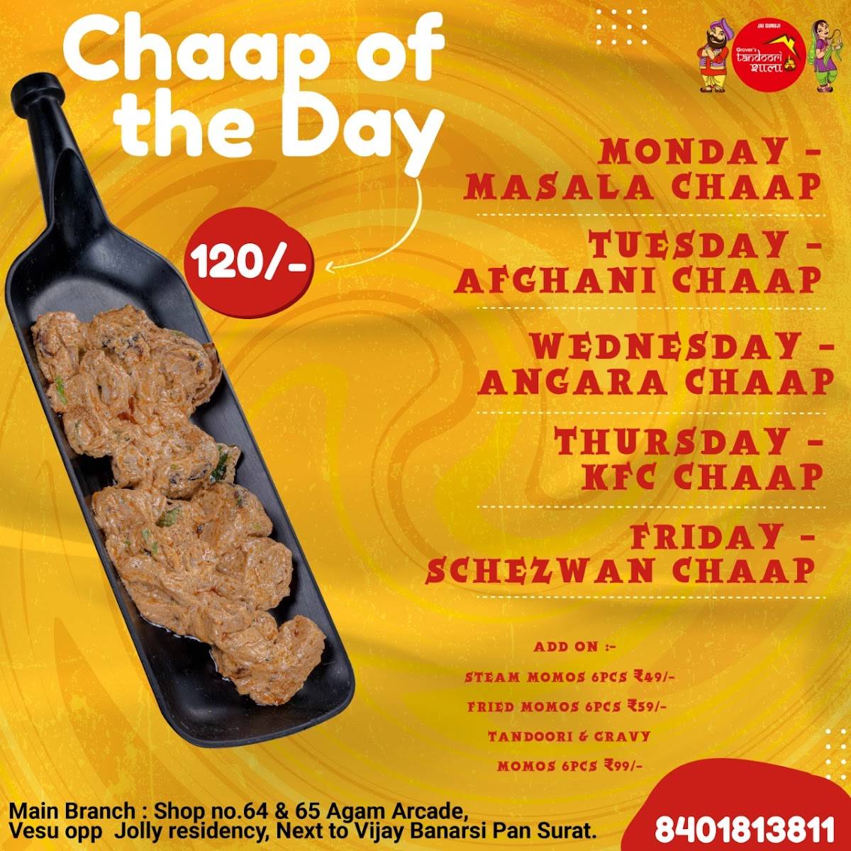 Grovers Tandoori Shala menu