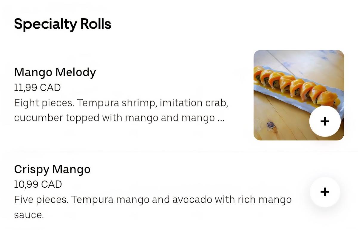 Menu de Sushi BBQ Inn