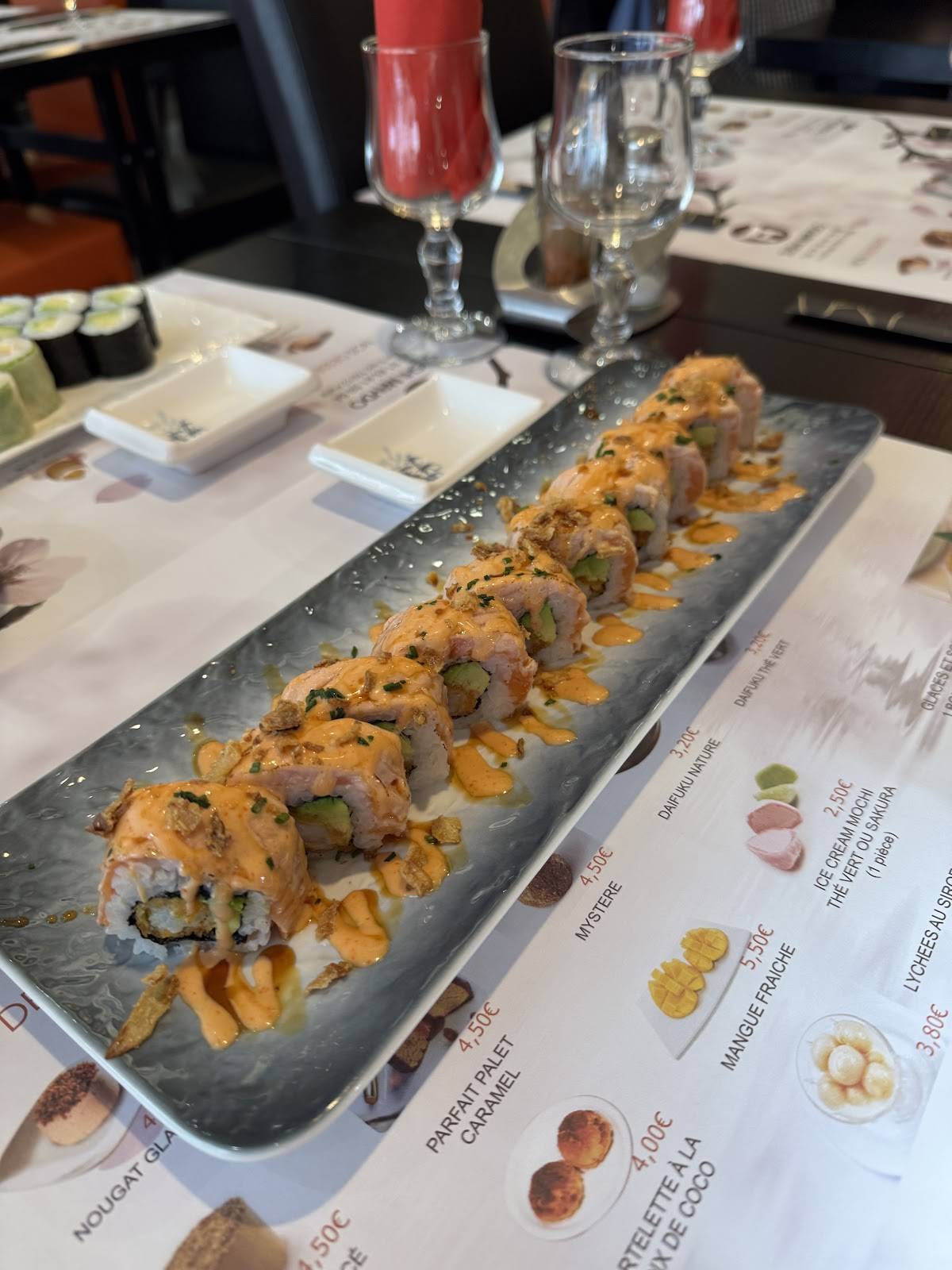Menu de Sushi Maydo