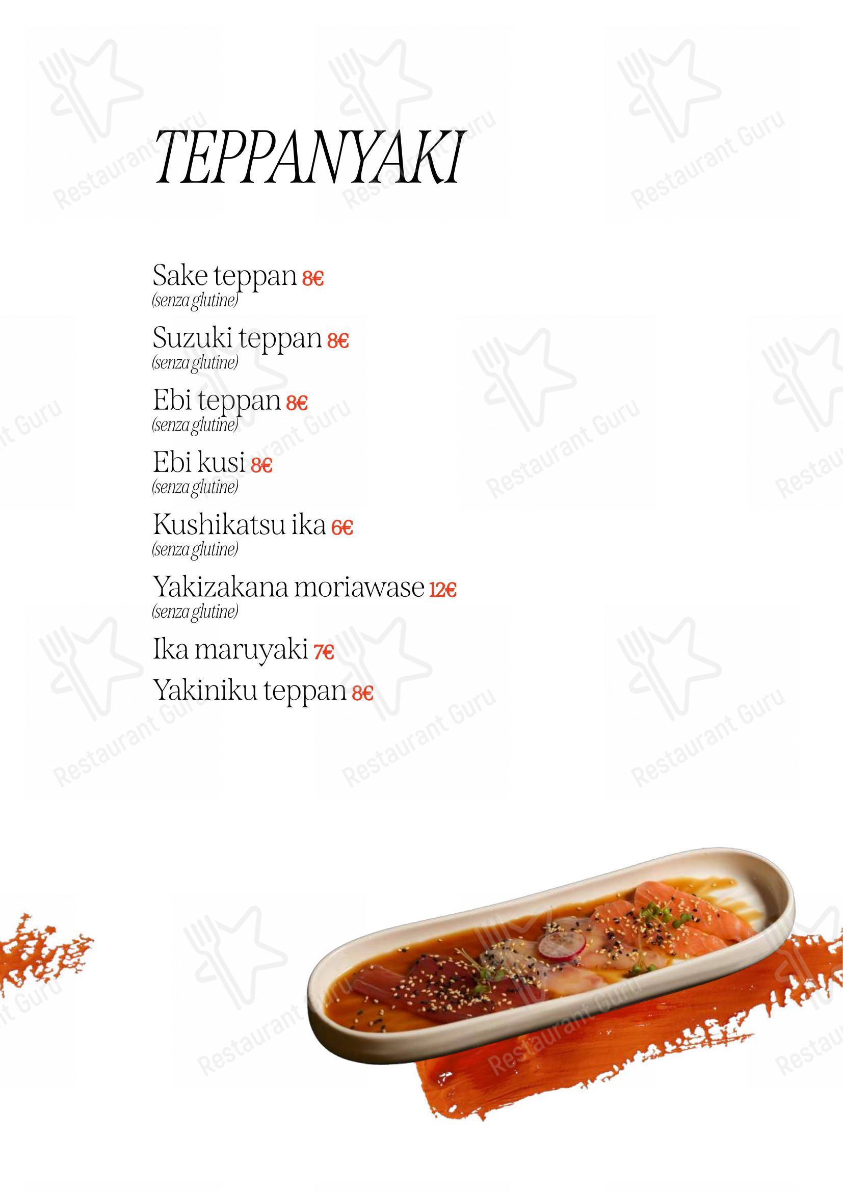 Menu di Sushi Tao Restaurant - Menu