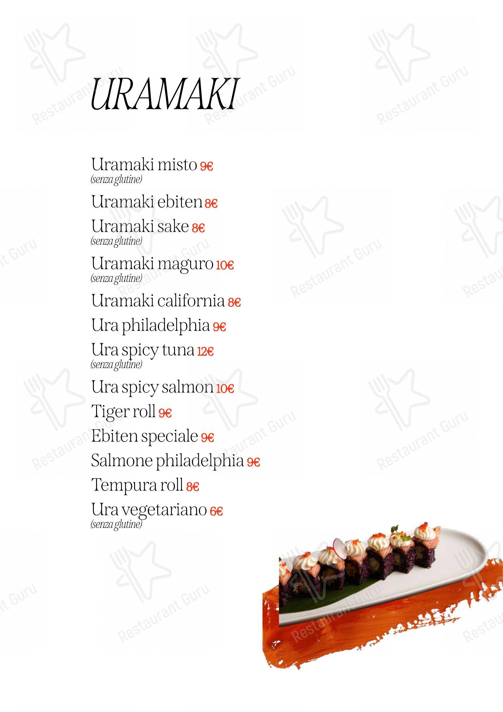Menu per Sushi Tao Restaurant ristorante