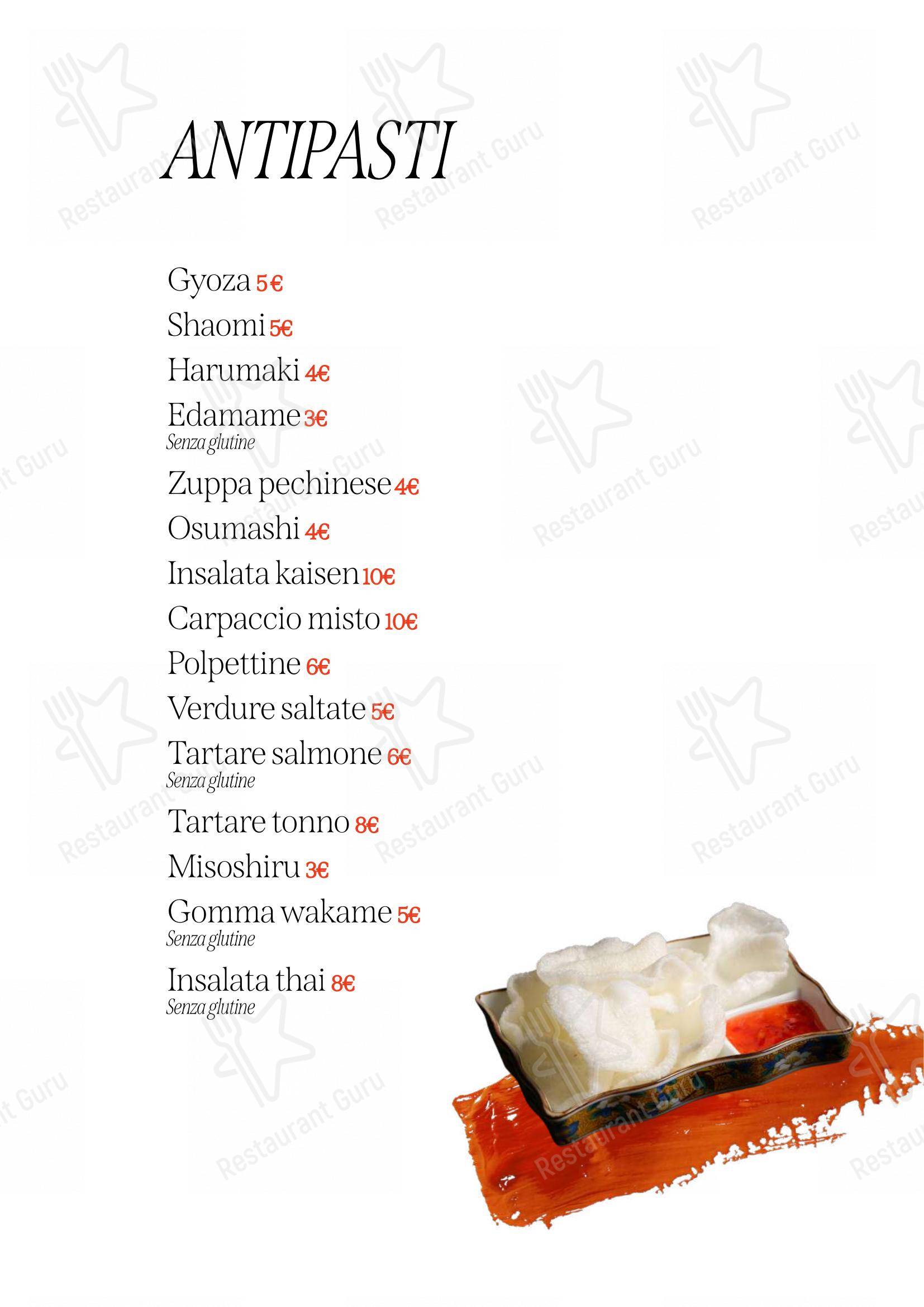 Menu per Sushi Tao Restaurant in Modena