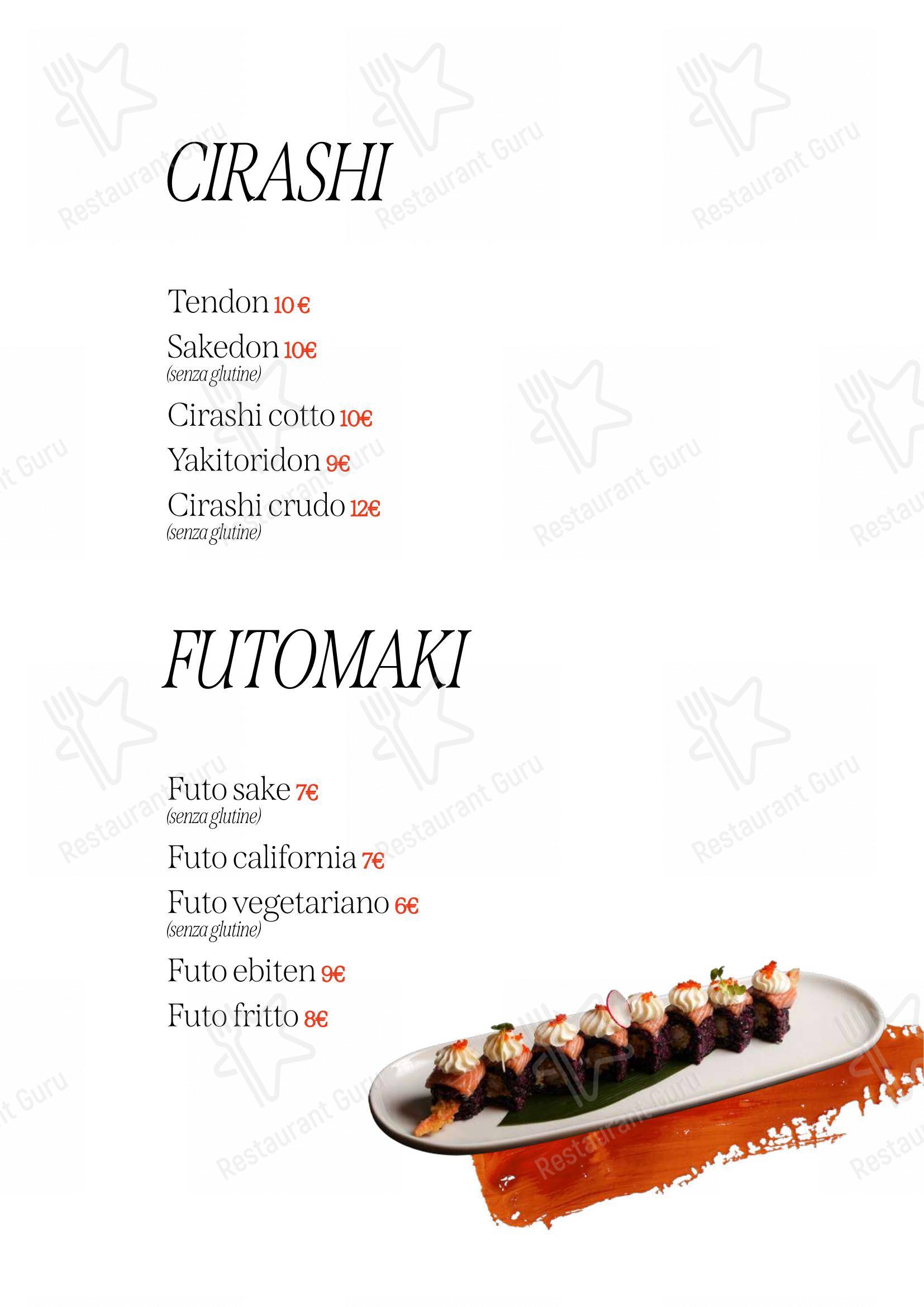 Sushi Tao Restaurant in Modena - Menu