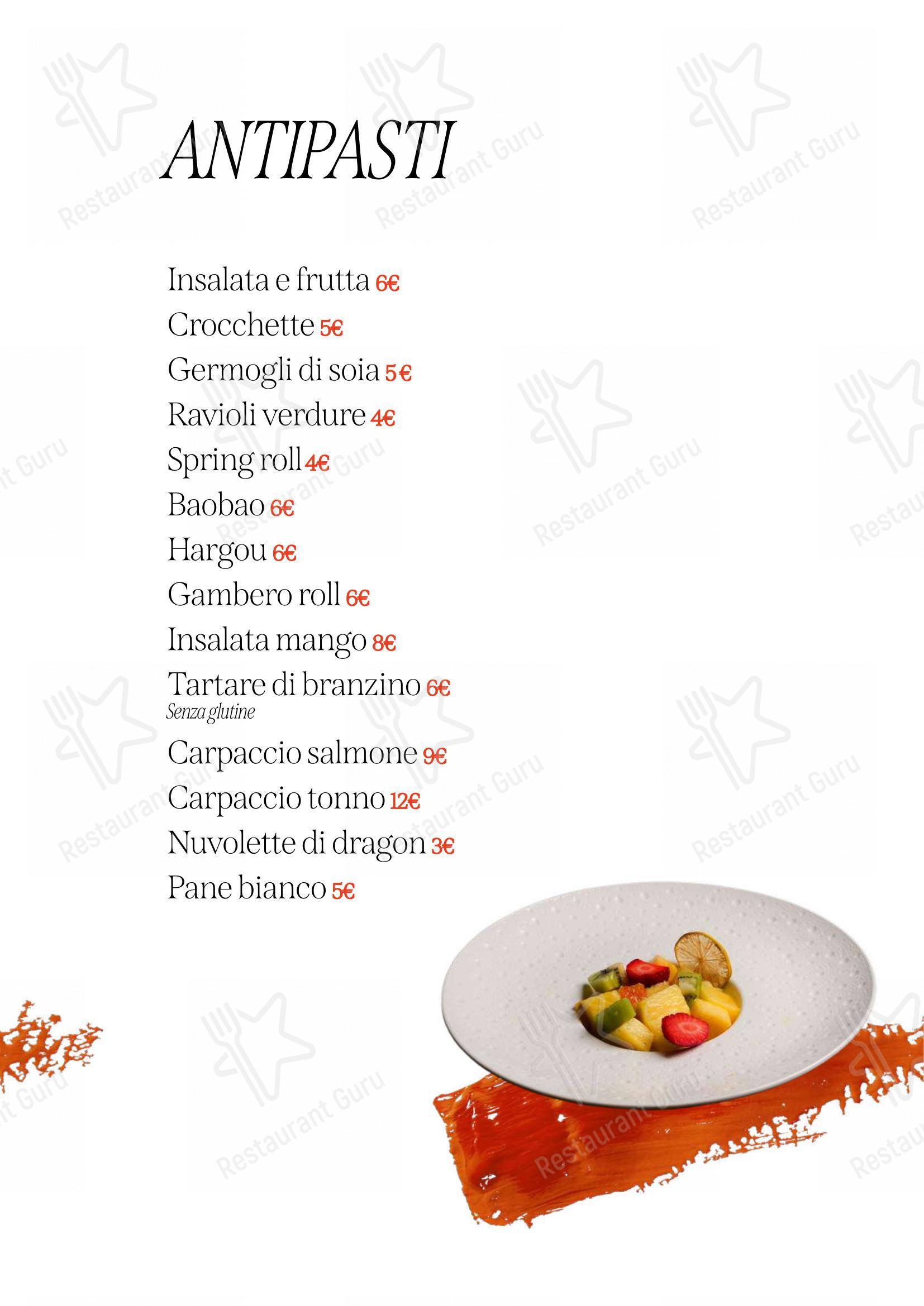 Menu per Sushi Tao Restaurant ristorante