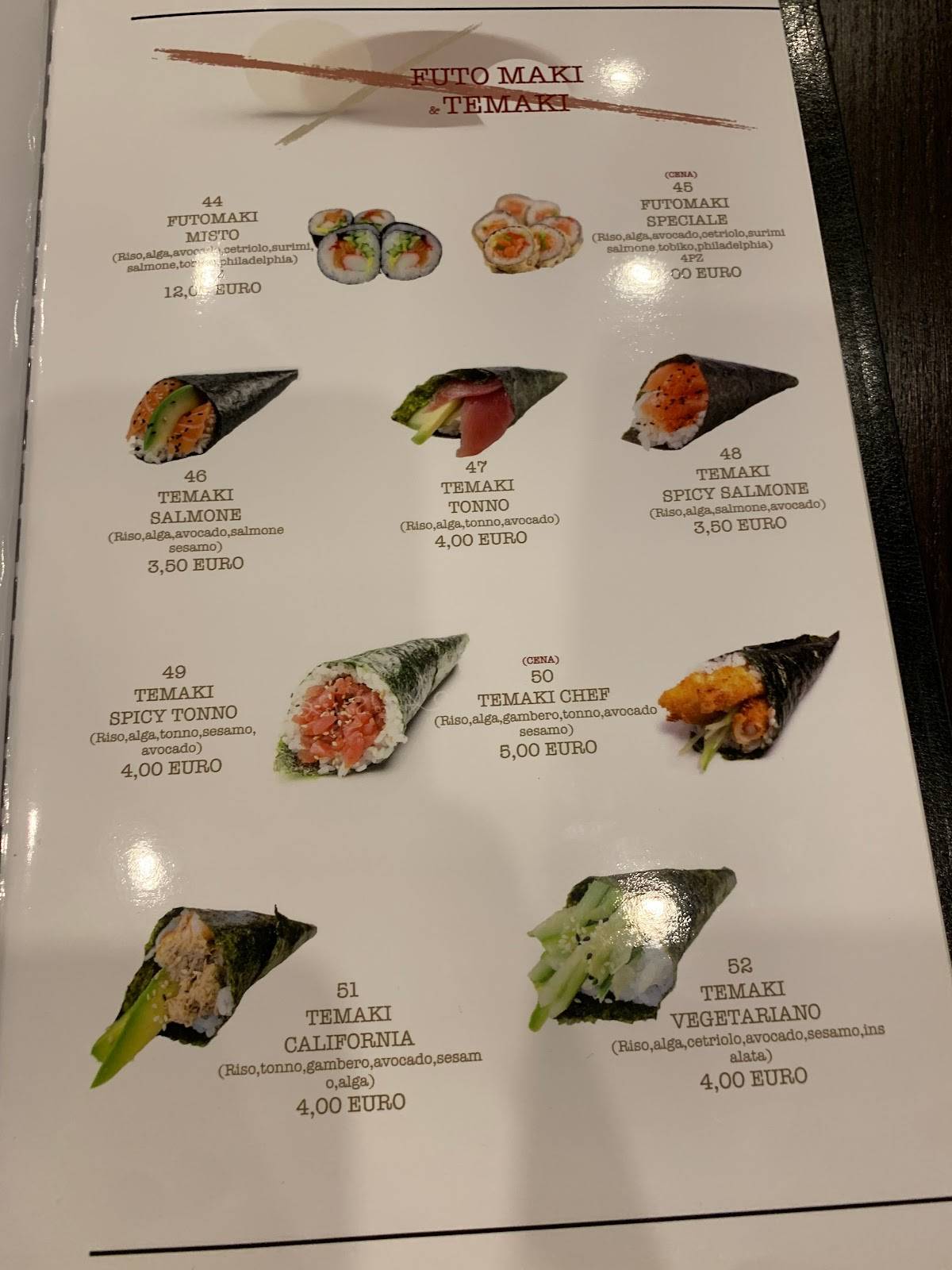 Menu di Sushi Wang 