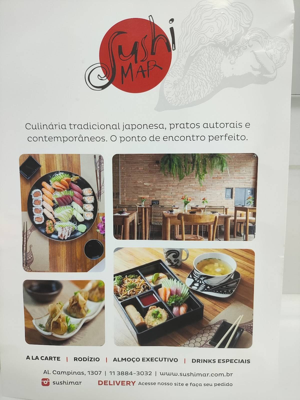 Sushimar cardápio
