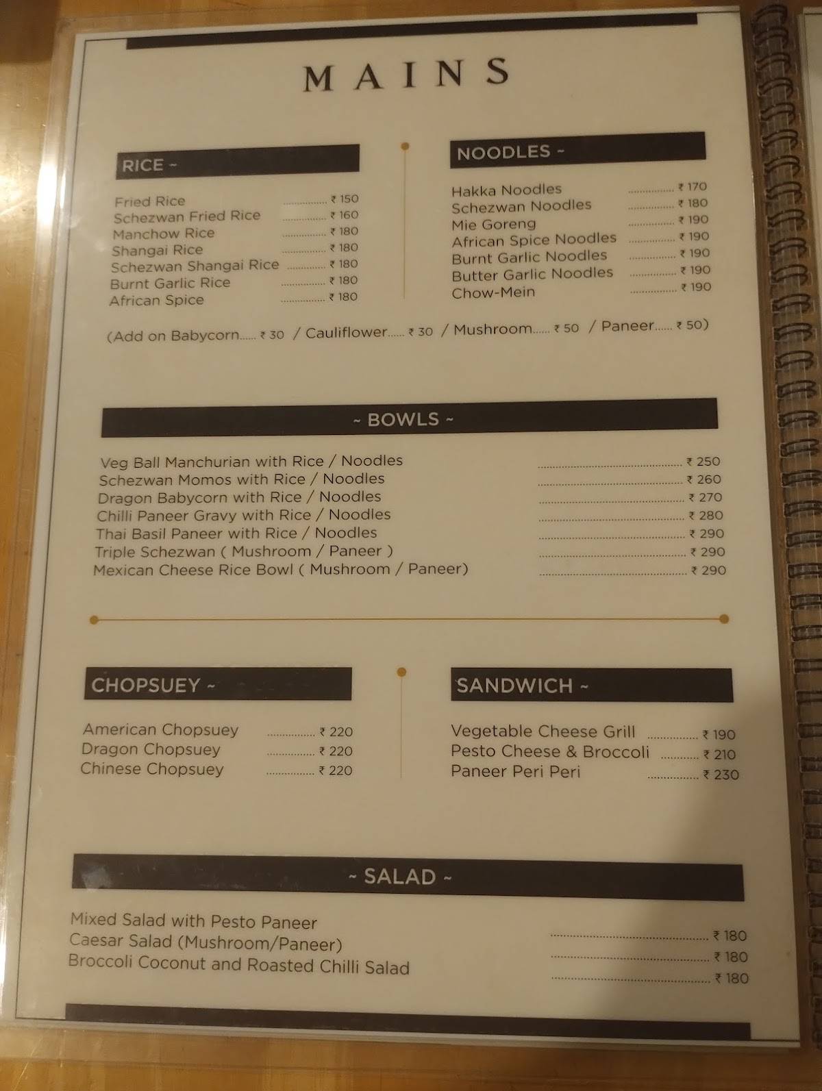 Sutra Bistro - Siddhartha Layout(Shakti Nagar) menu