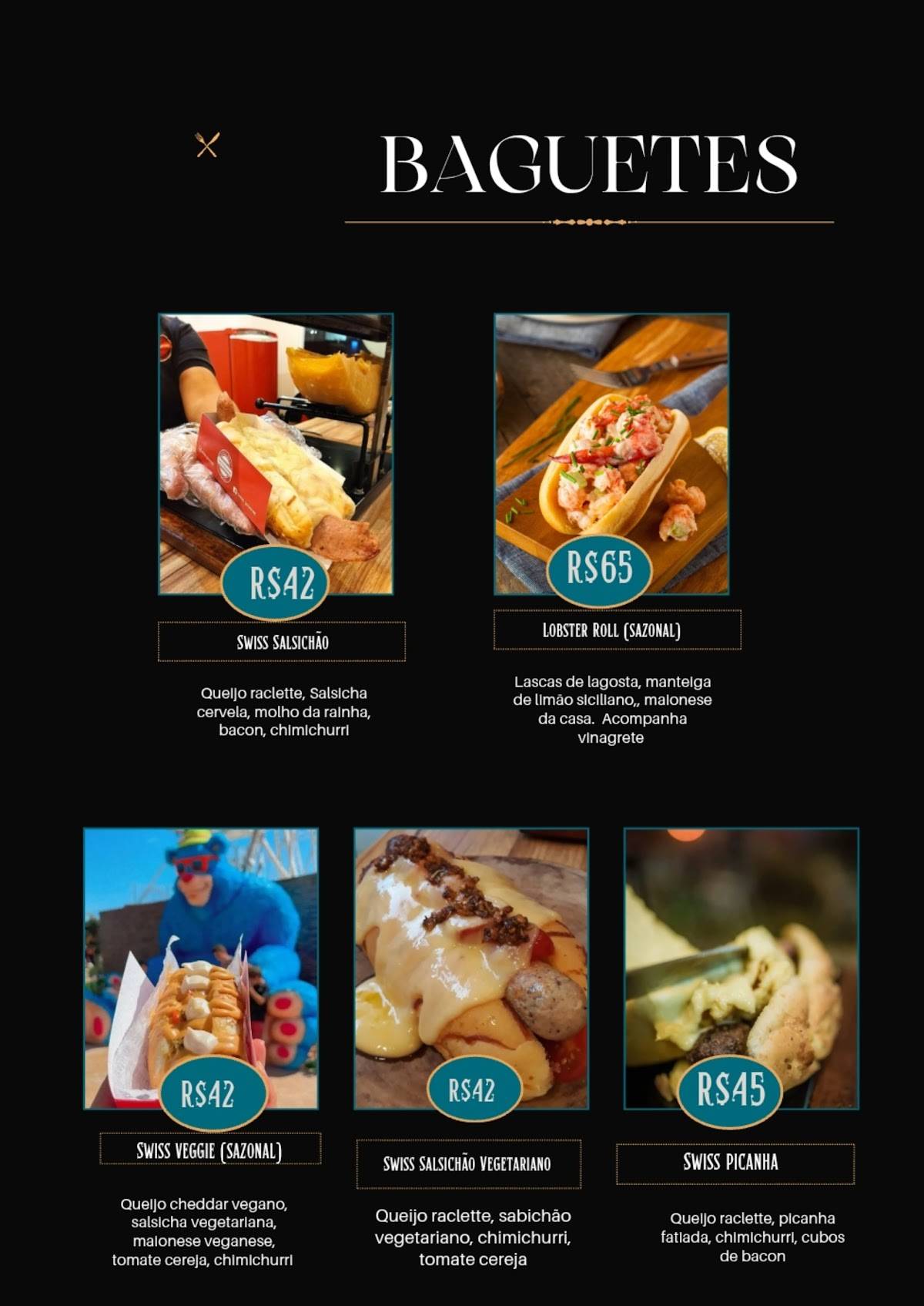 Swiss Gourmet - Brasília cardápio