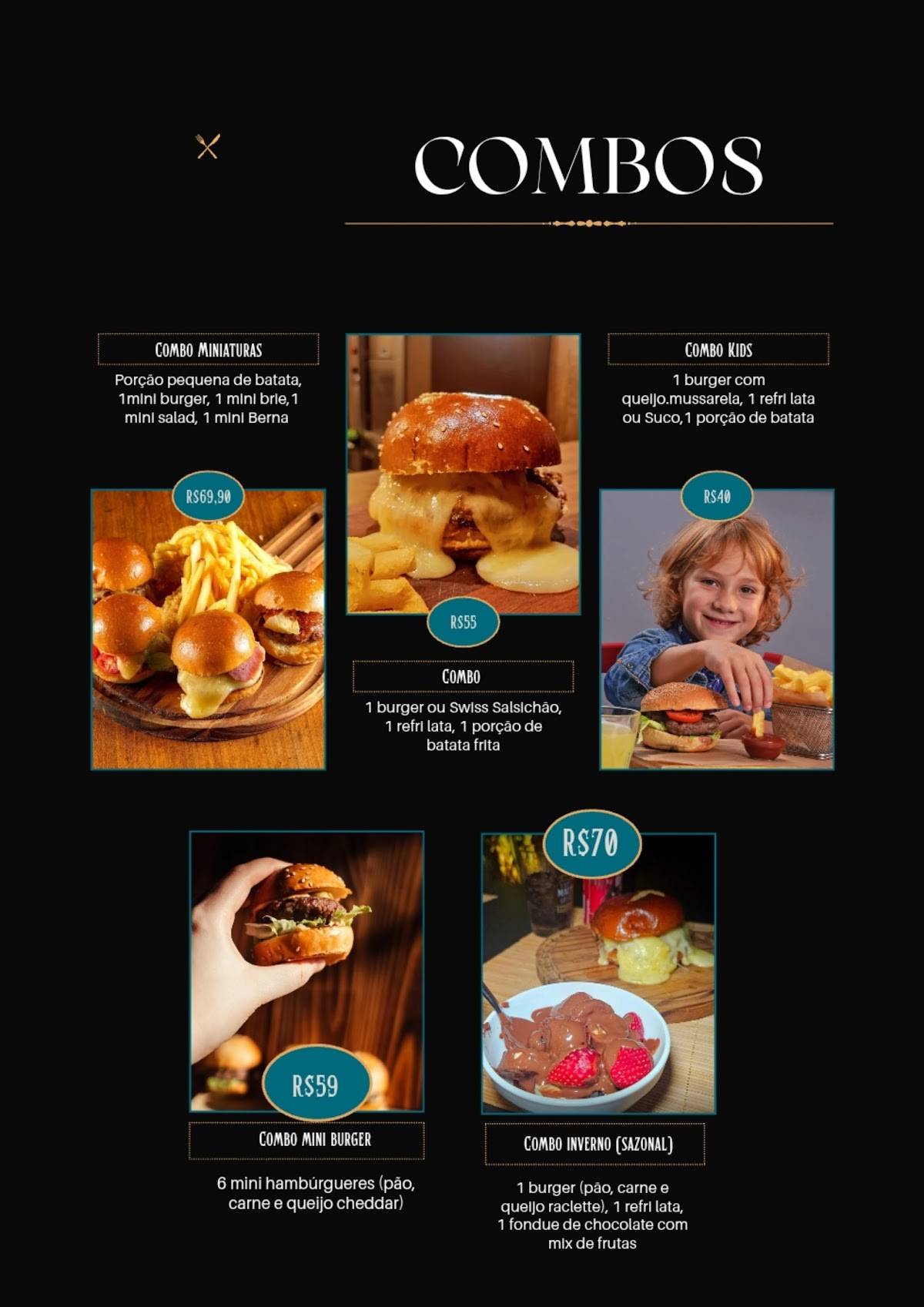 Swiss Gourmet - Brasília cardápio