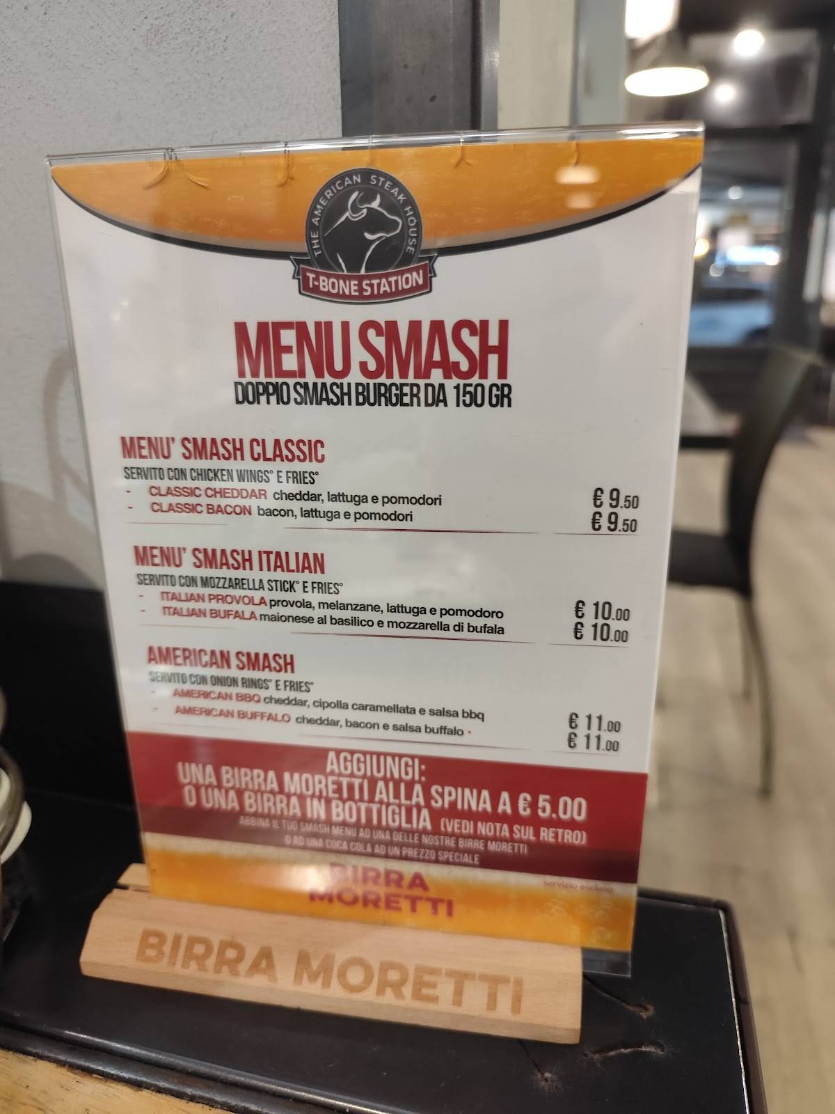 Menu de T-Bone Station