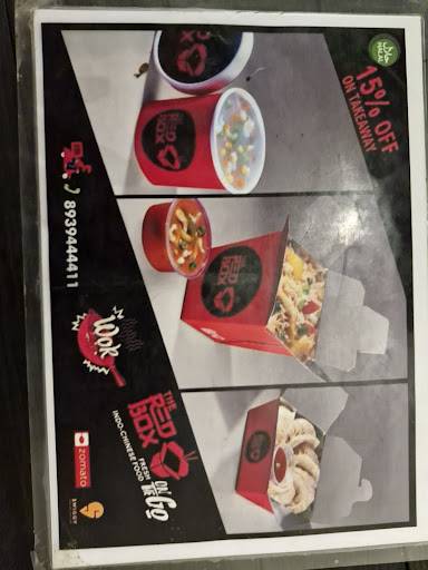 THE RED BOX menu
