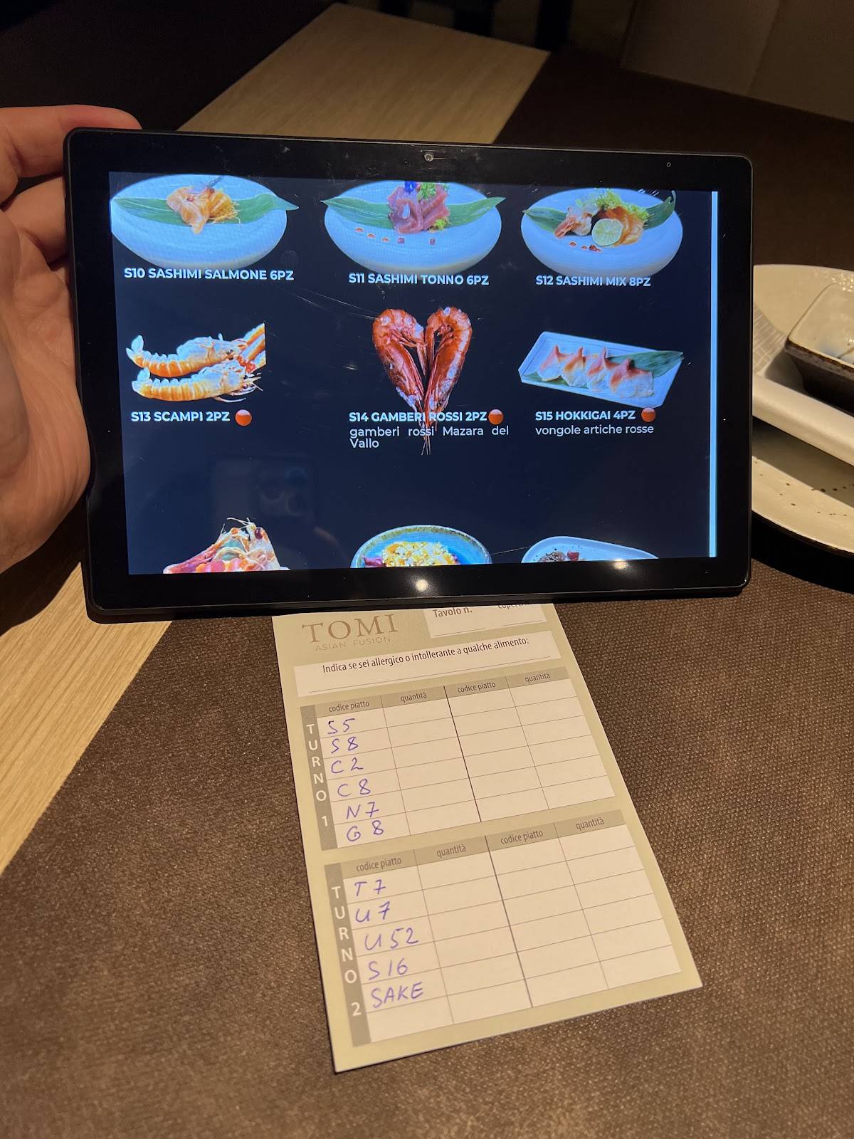Menu di TOMI SUSHI PRATO 