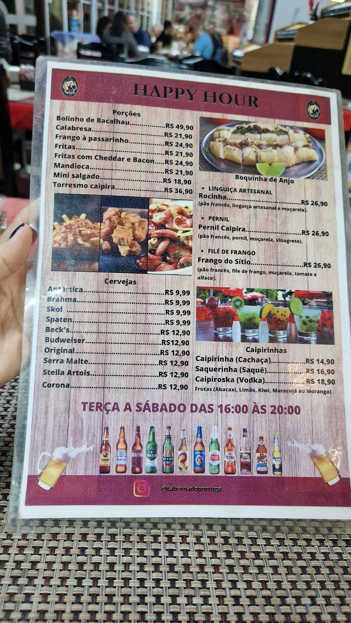 Taberna Do Portuga cardápio