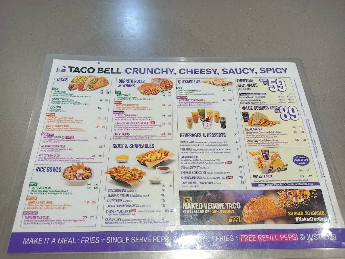 Taco Bell menu