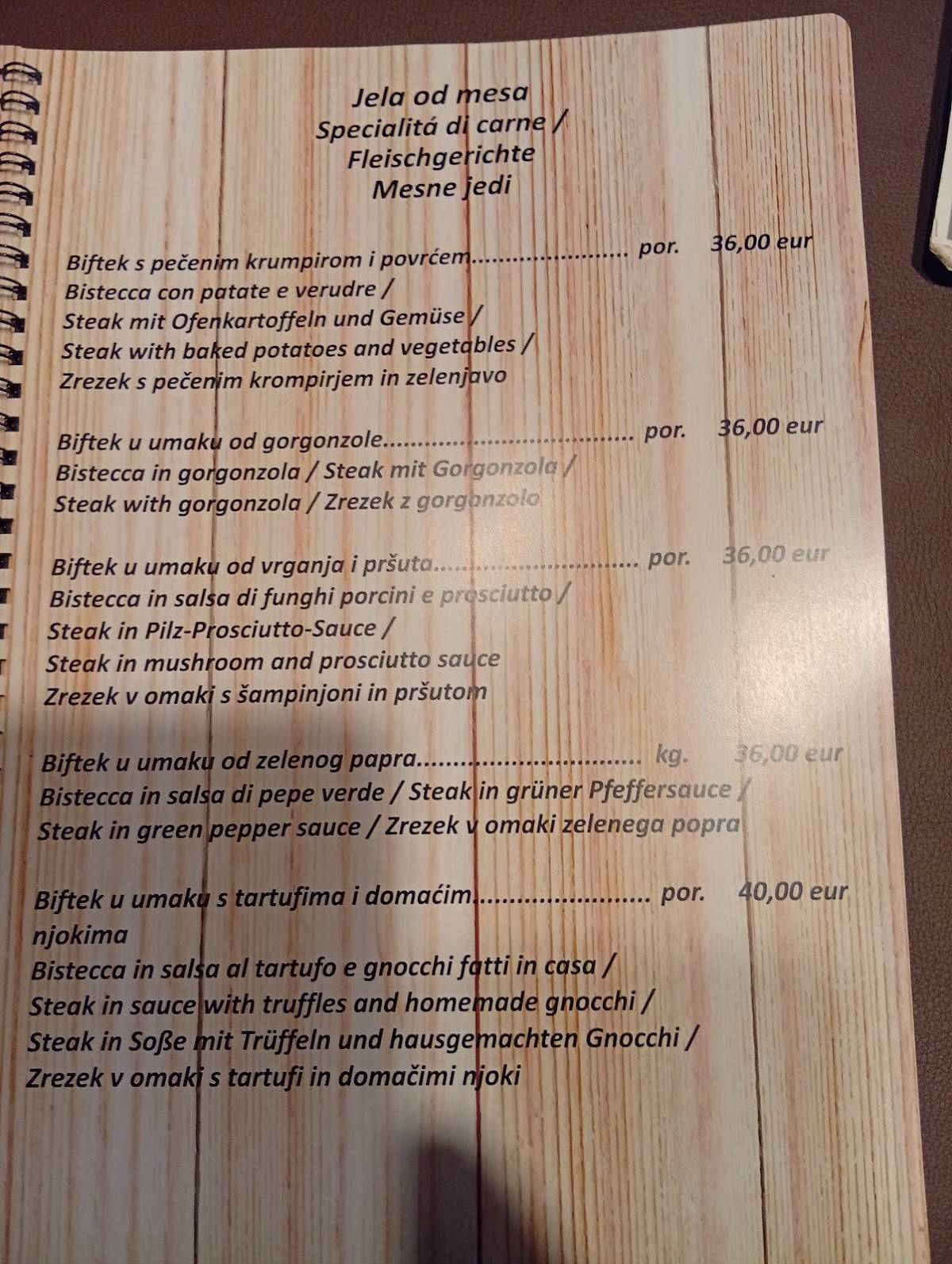 Menu di Taj Tavern 