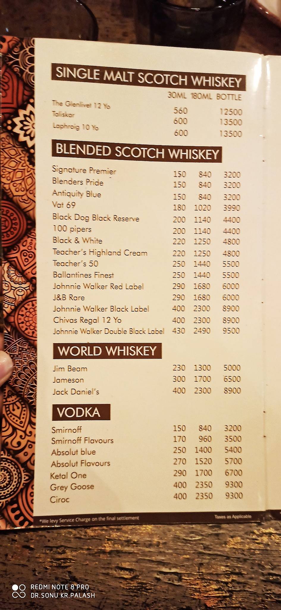 Tanatan Kolhapur menu