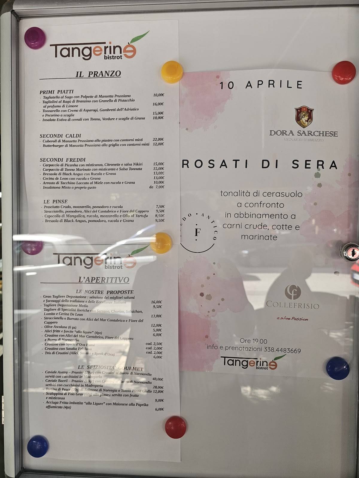 Menu di Tangerine Bistrot 