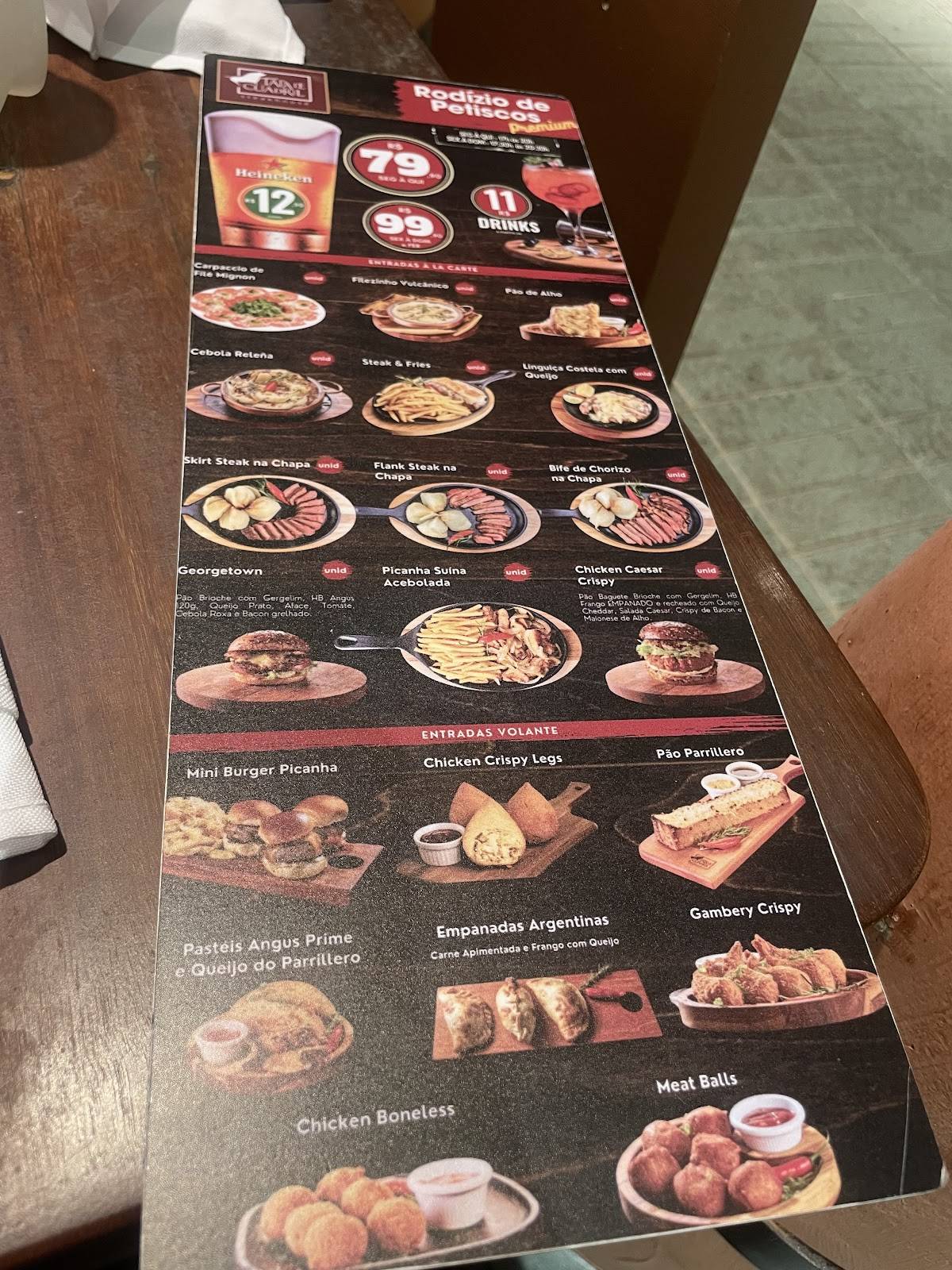 Tapa de Cuadril cardápio