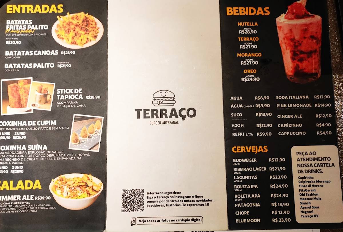 Terraço Burger & Beer cardápio