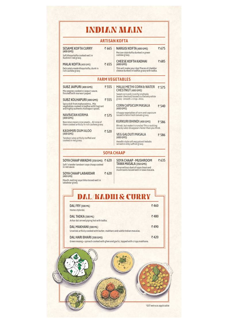 Terracotta Multicuisine Restaurant & Banquet menu