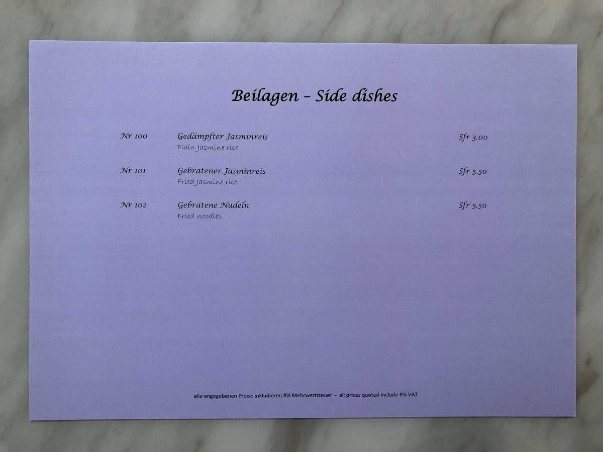 Menu di Thai Ambiente 