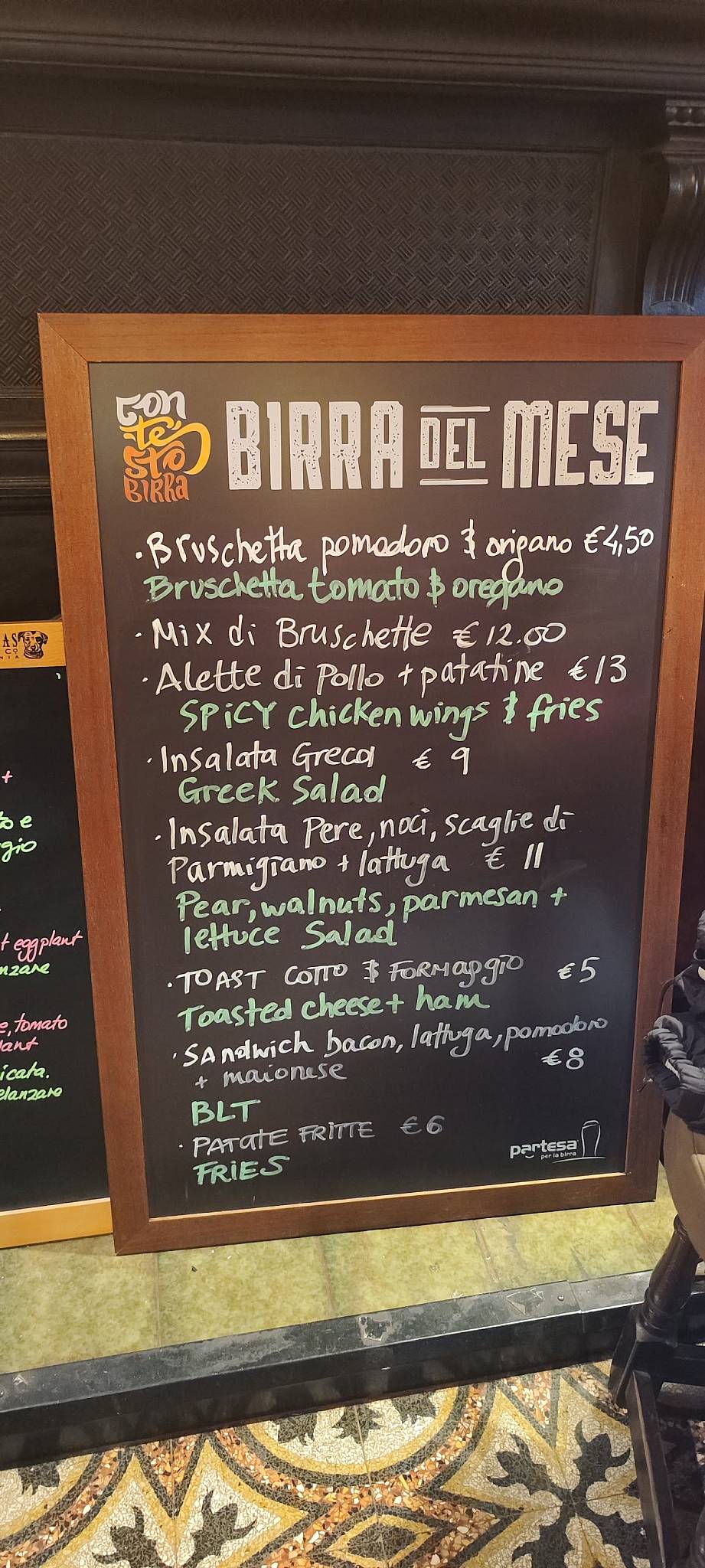 Menu di The Albert 