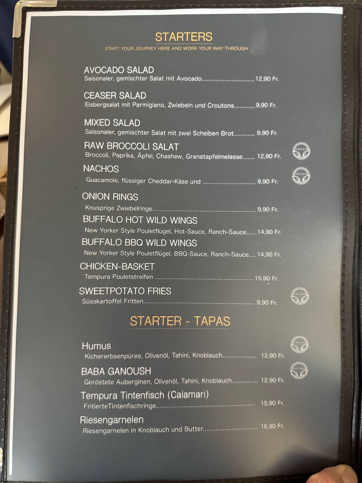 Menu di The Ami 