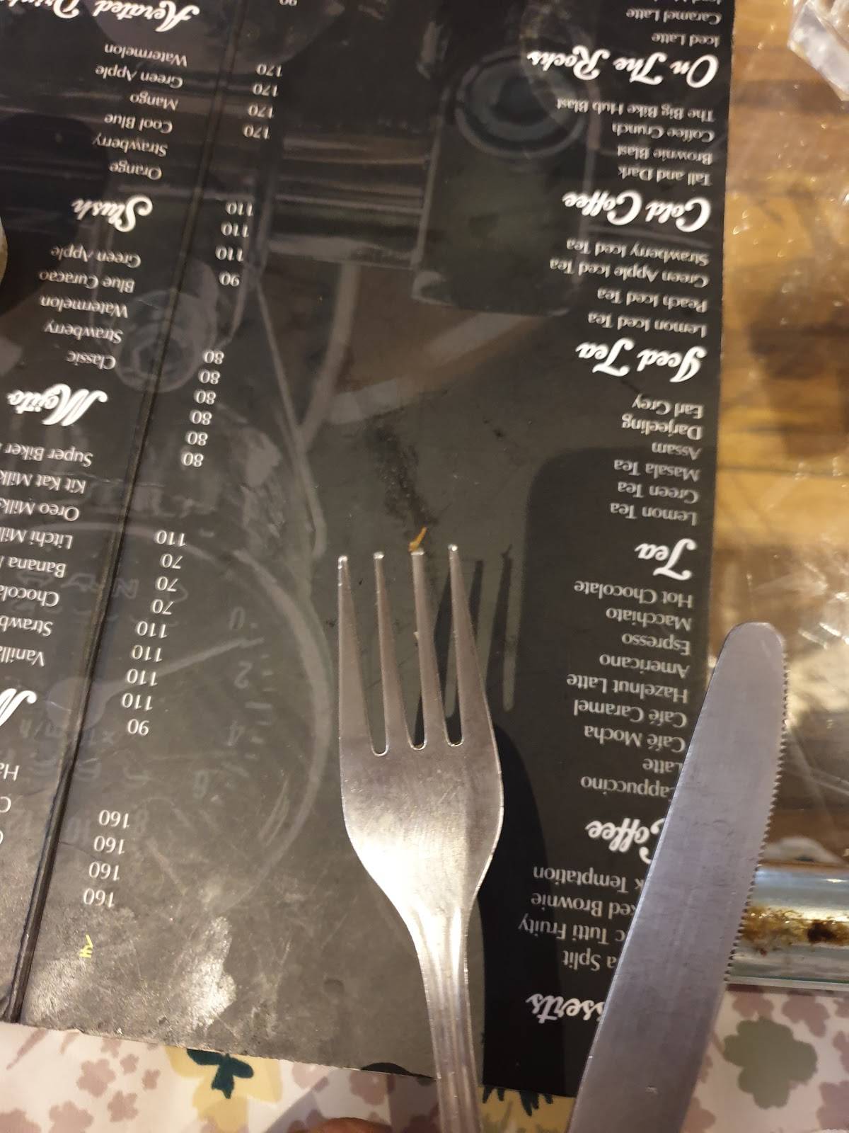 The Big Bike Hub Cafe menu