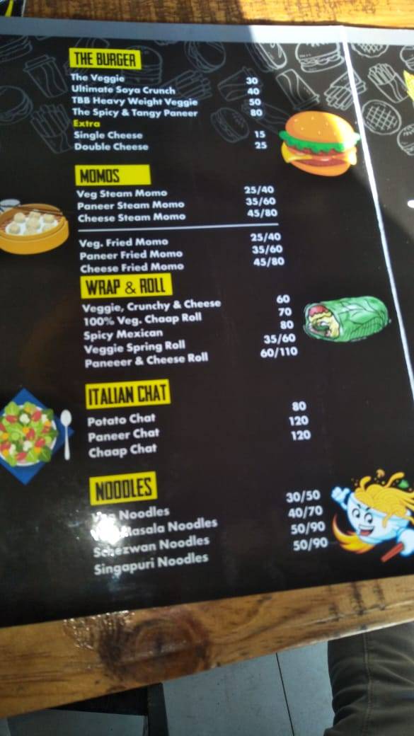 The Big Burger, Indian and Indo-Chinese Restaurant menu
