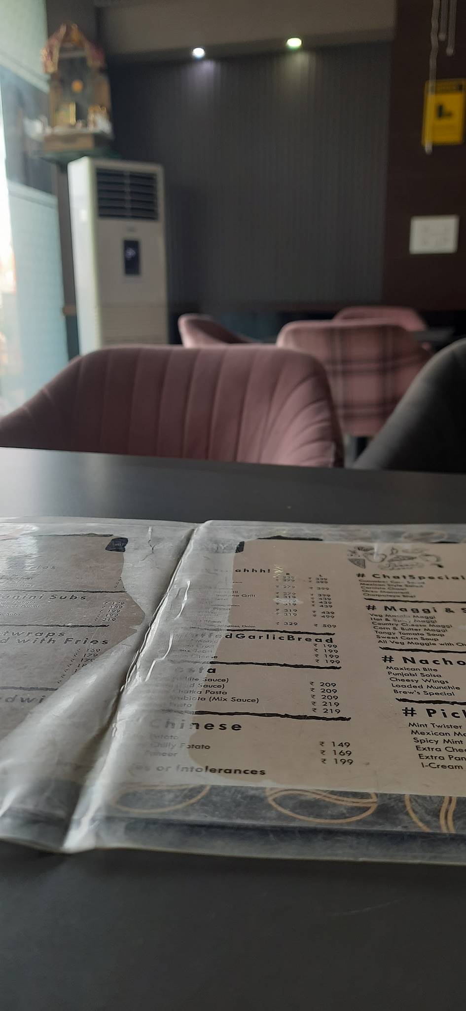 The Brewsberry Cafe menu