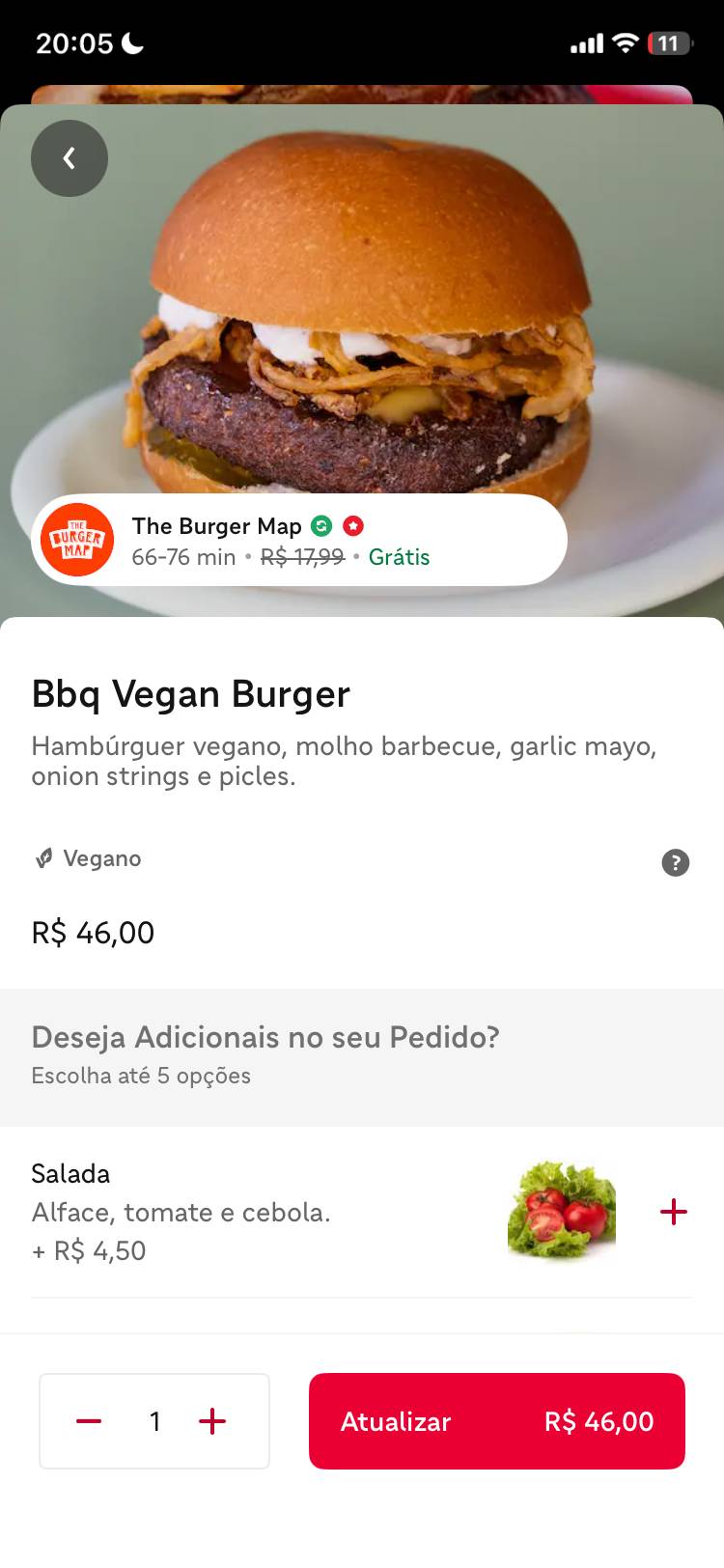 The Burger Map cardápio