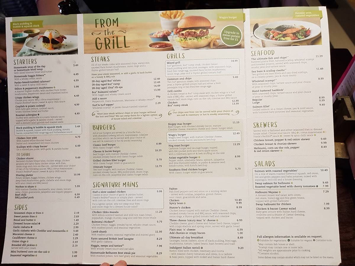 Menu at The Caledonian Pub & Grill, Leven