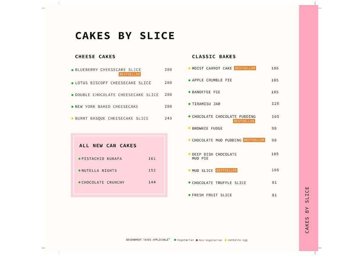 The Cherry Tree Cafe menu
