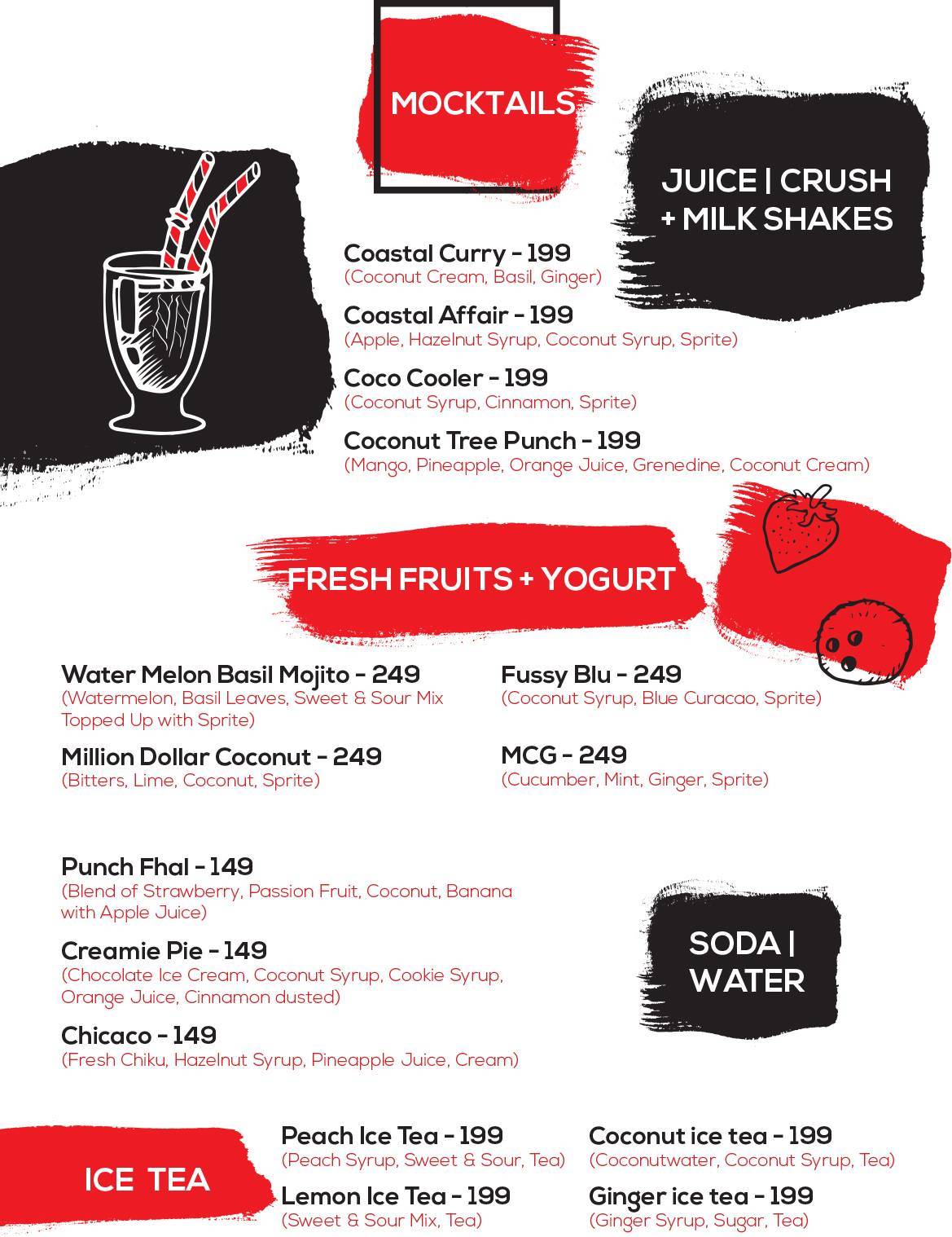 The Coconut Tree By Coconut Grove menu