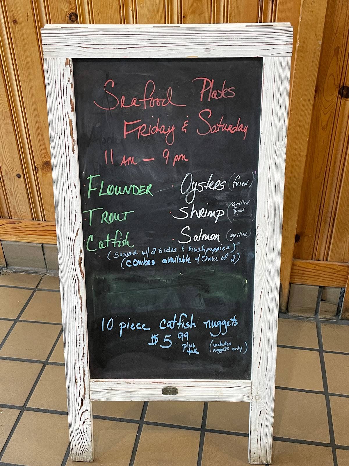 Menu at The Creamery Family Restaurant, Wilson