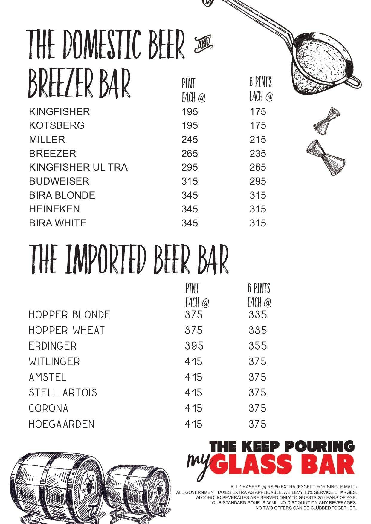 The Flying Saucer Cafe menu