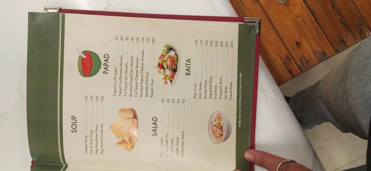 The Garden cafe & Restro best restaurant in by pass menu