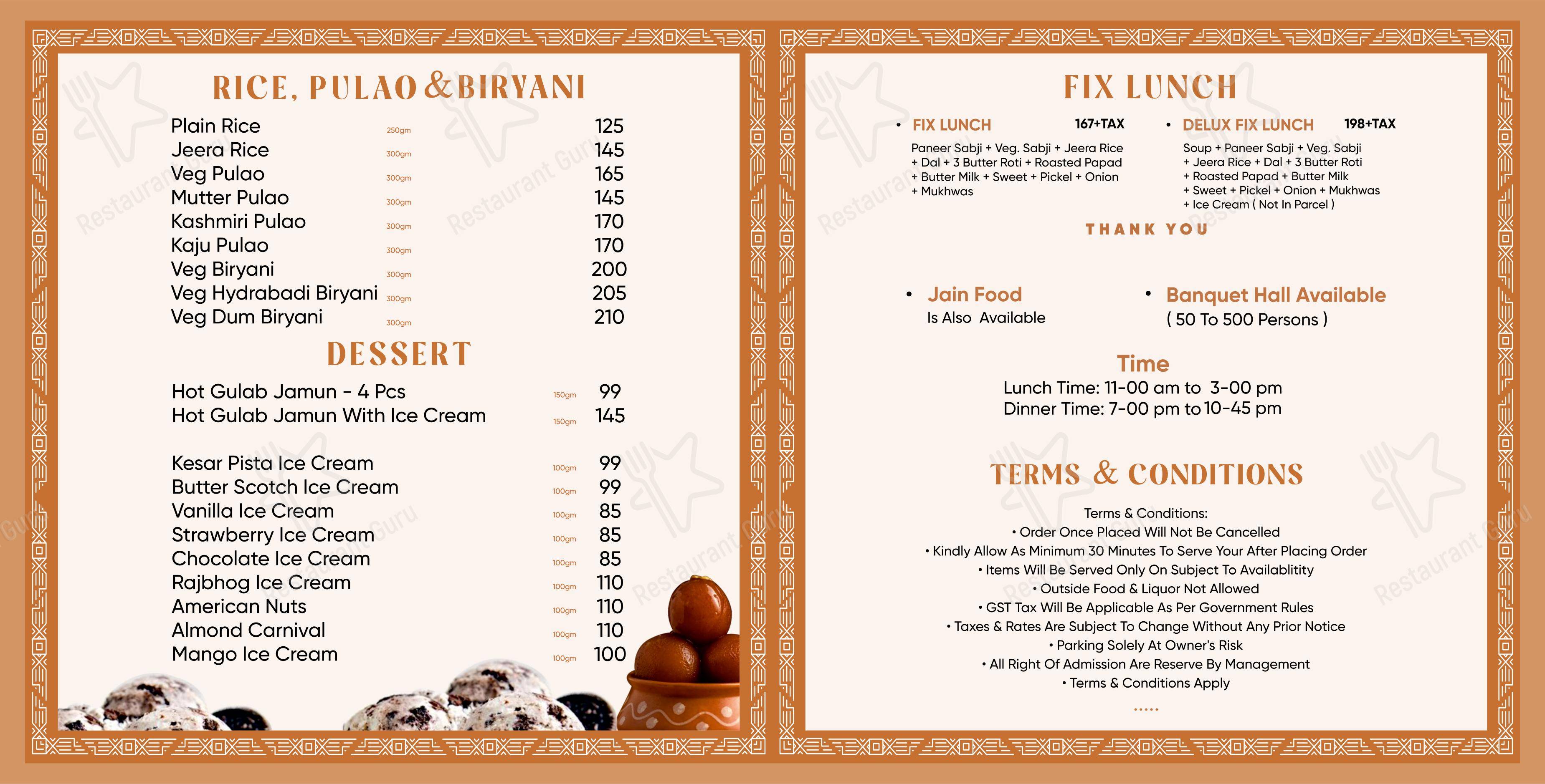 The Hungry Belly - Menu bar