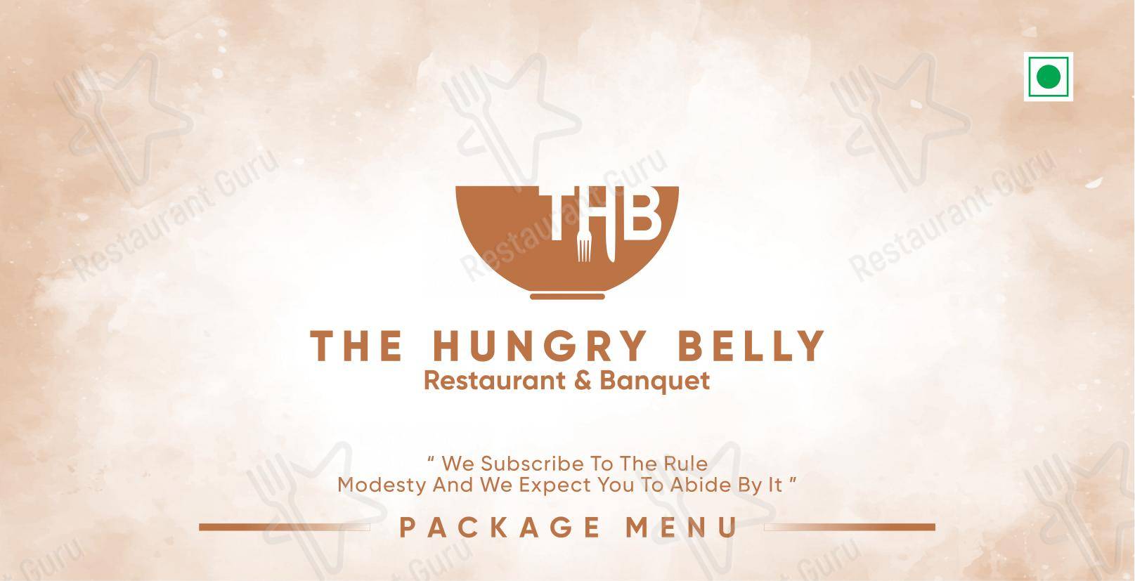 The Hungry Belly - Основное меню