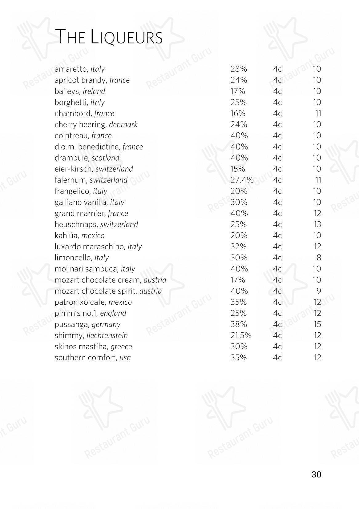 Menu per The Japanese at Gütsch on 2400 m in Andermatt