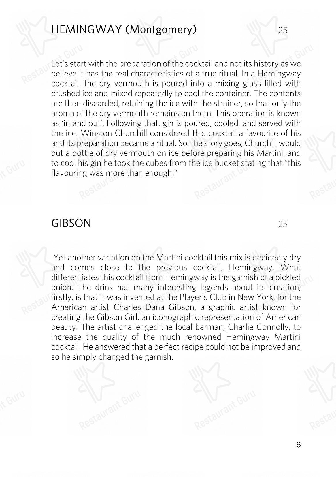 Menu di The Japanese at Gütsch on 2400 m - Menu