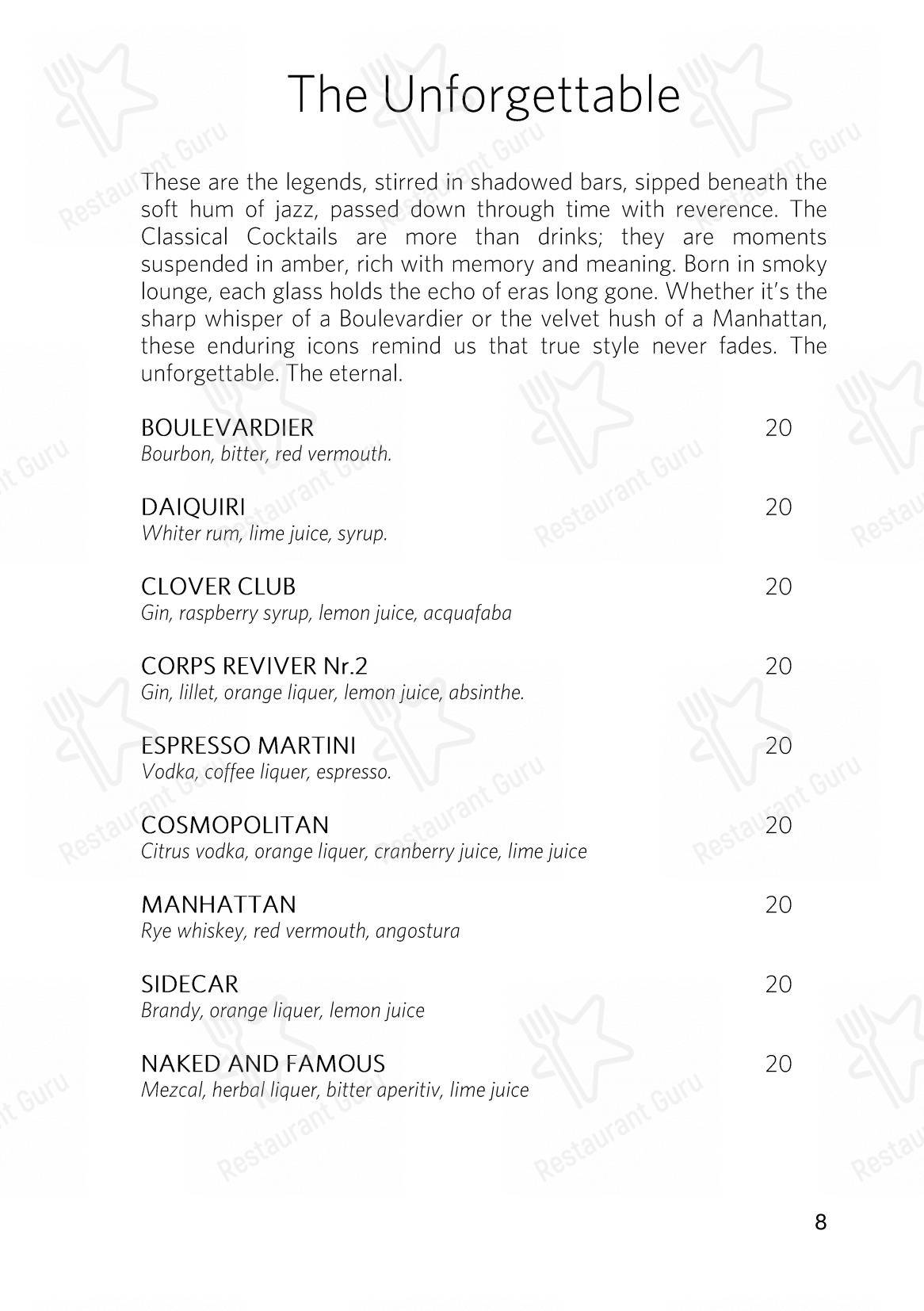 Menu per The Japanese at Gütsch on 2400 m ristorante